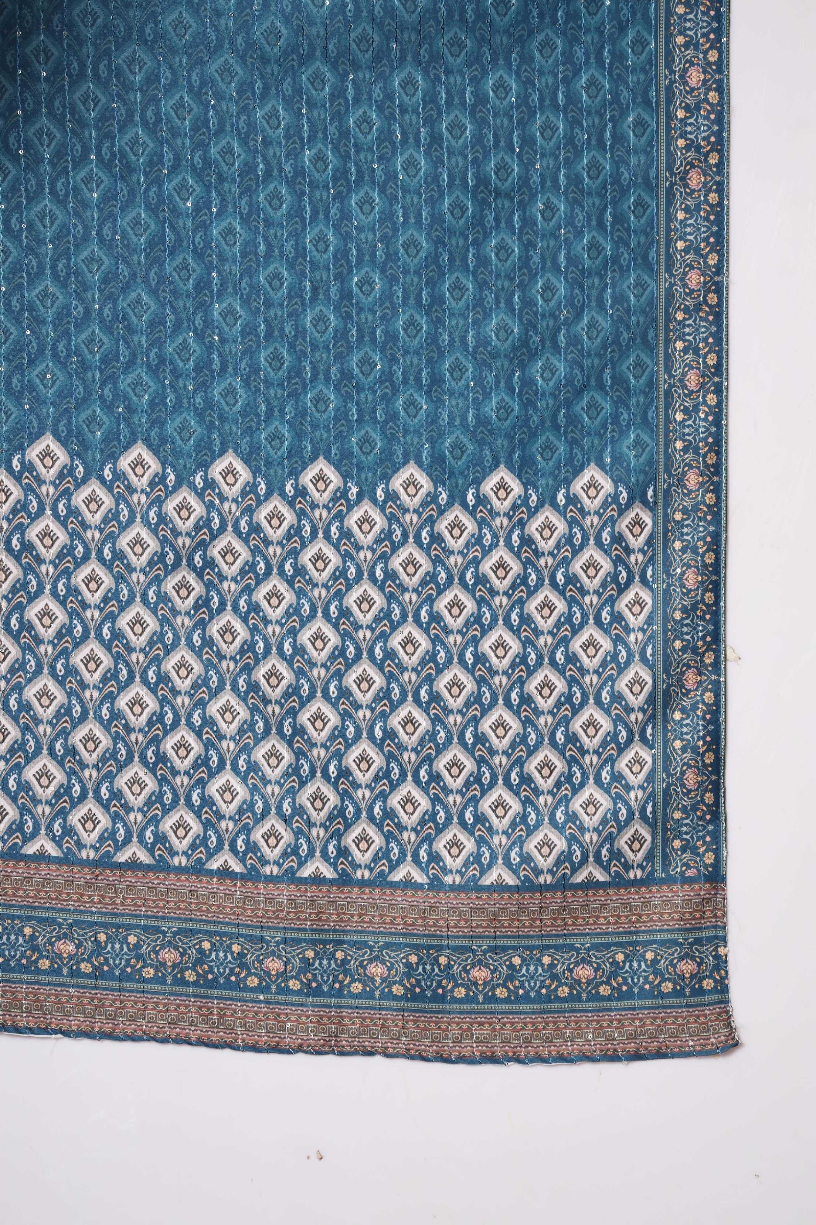 Embroidered Muslin Turquoise Blue Trendy Salwar Kameez For Women