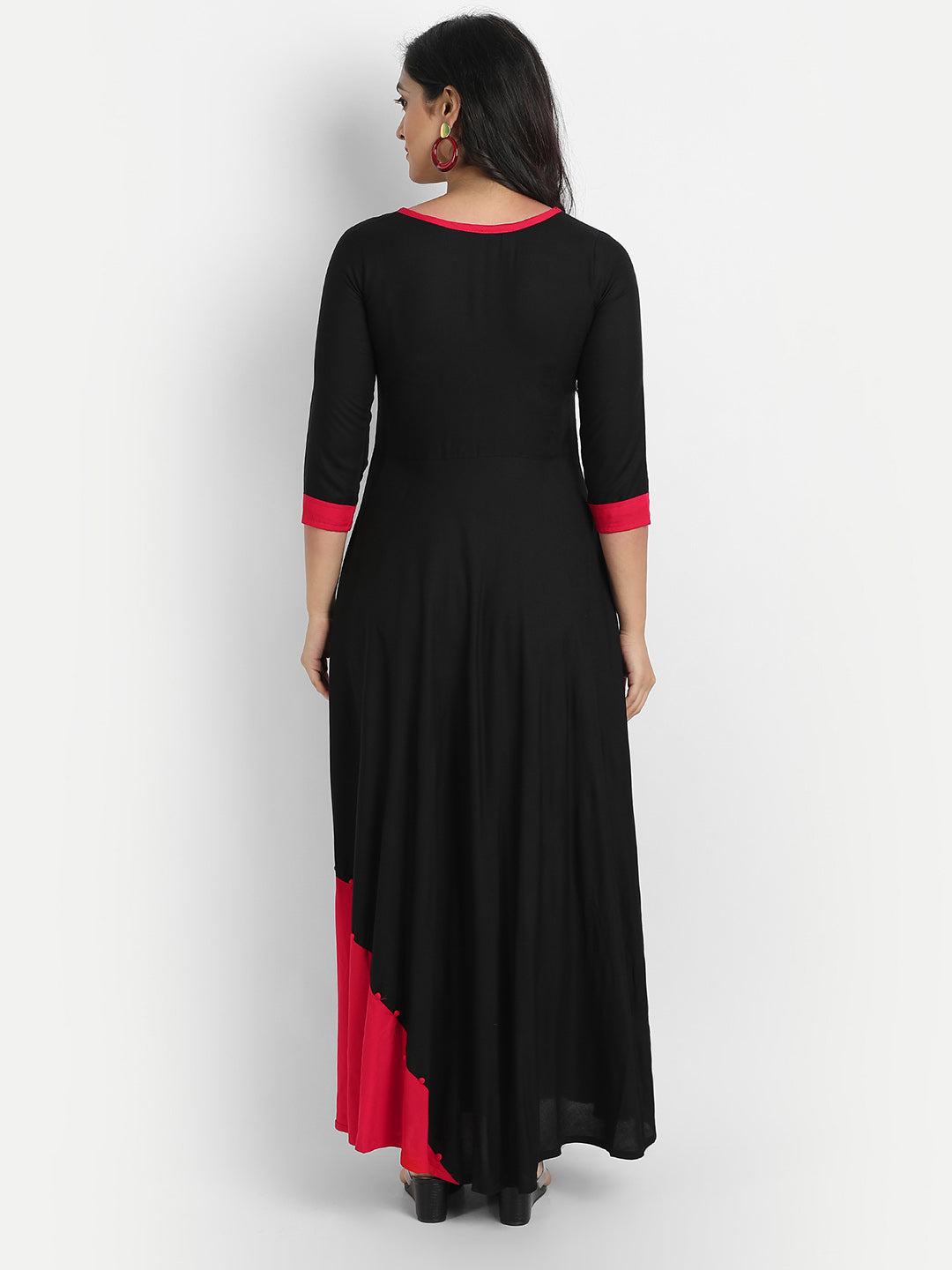 Women Black & Red Liva Maxi Dress